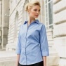 Damesblouse Premier 3/4 mouw Poplin (2xWit Maat 46)